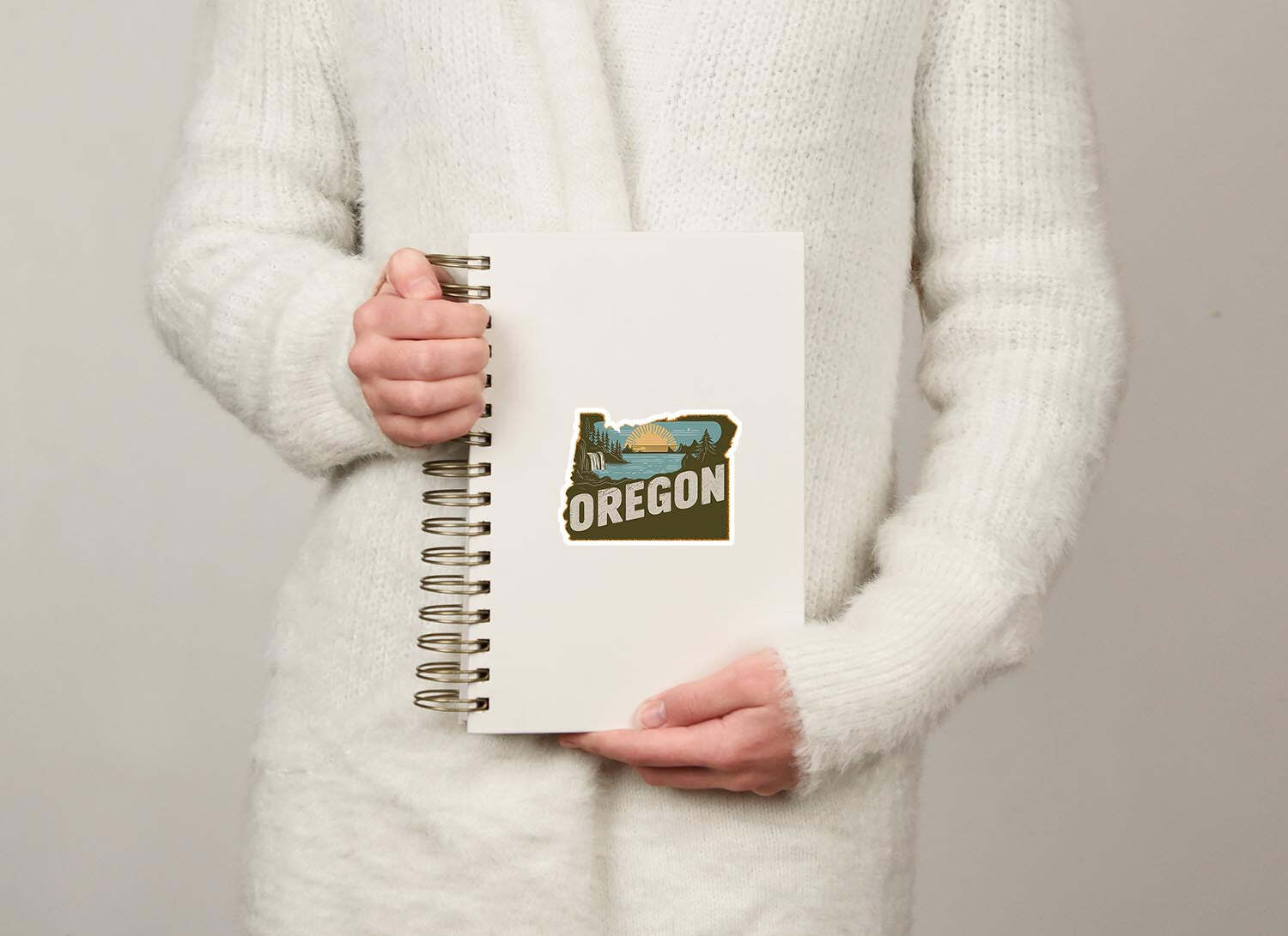 Retro Vinyl State Sticker – Oregon