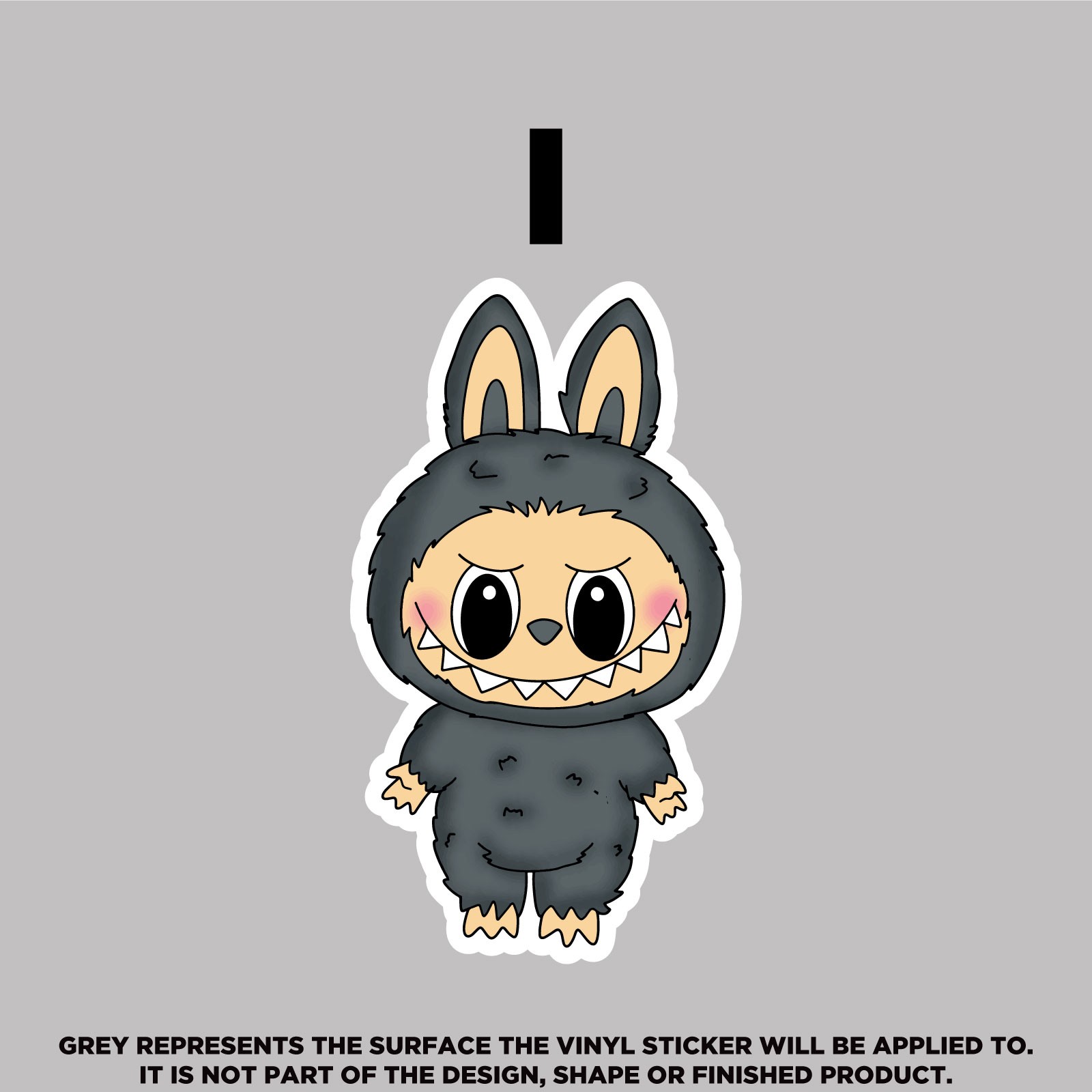 Labubu Vinyl Stickers – Waterproof, Scratch‑Proof, Dishwasher Safe Decals