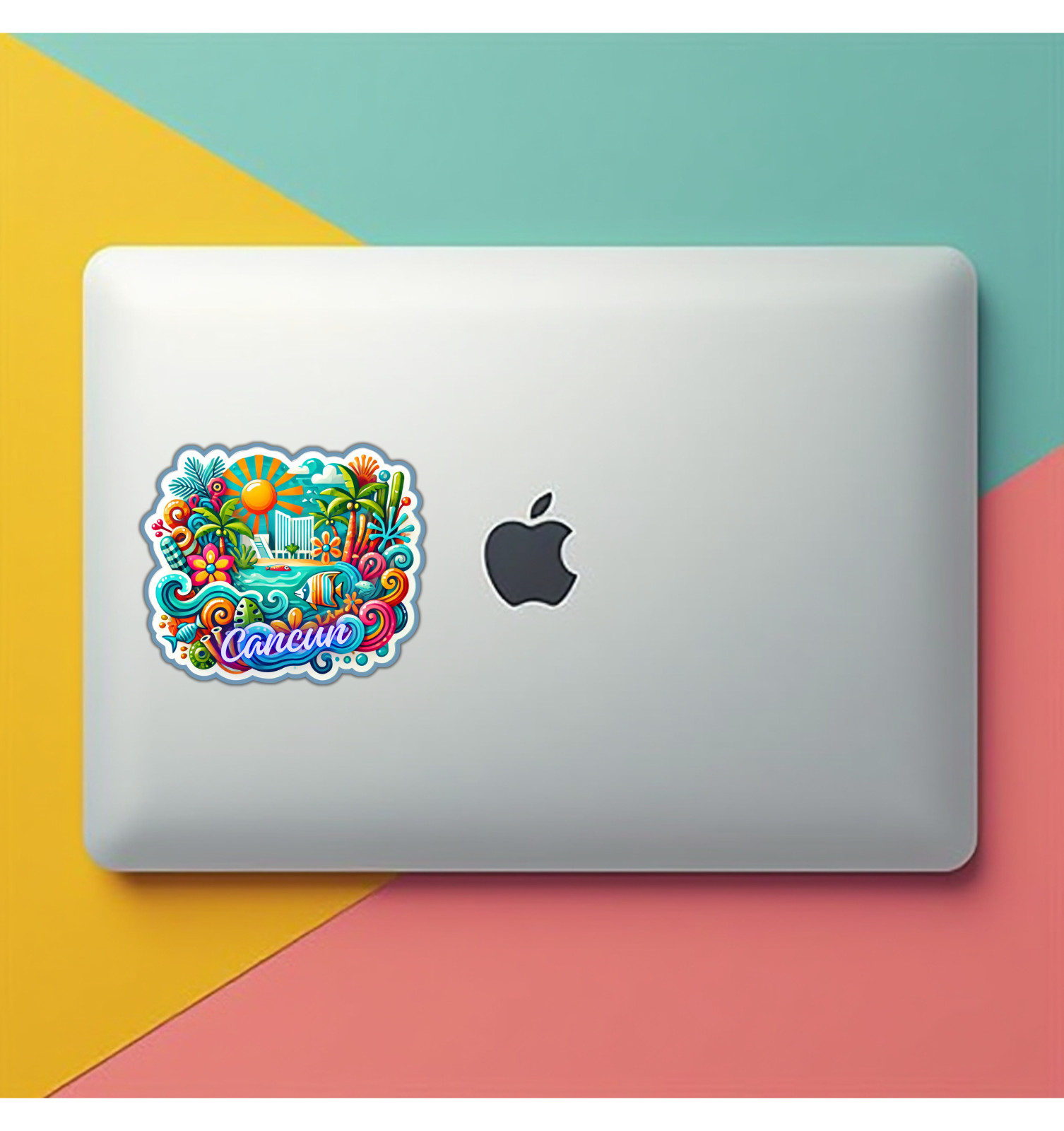 Cancun Mexico Fridge Magnet or Laptop Sticker