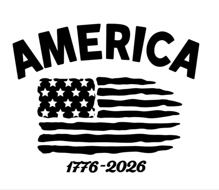 1776 – 2026 Patriotic USA Flag Vinyl Decal Sticker America 250 years Anniversary