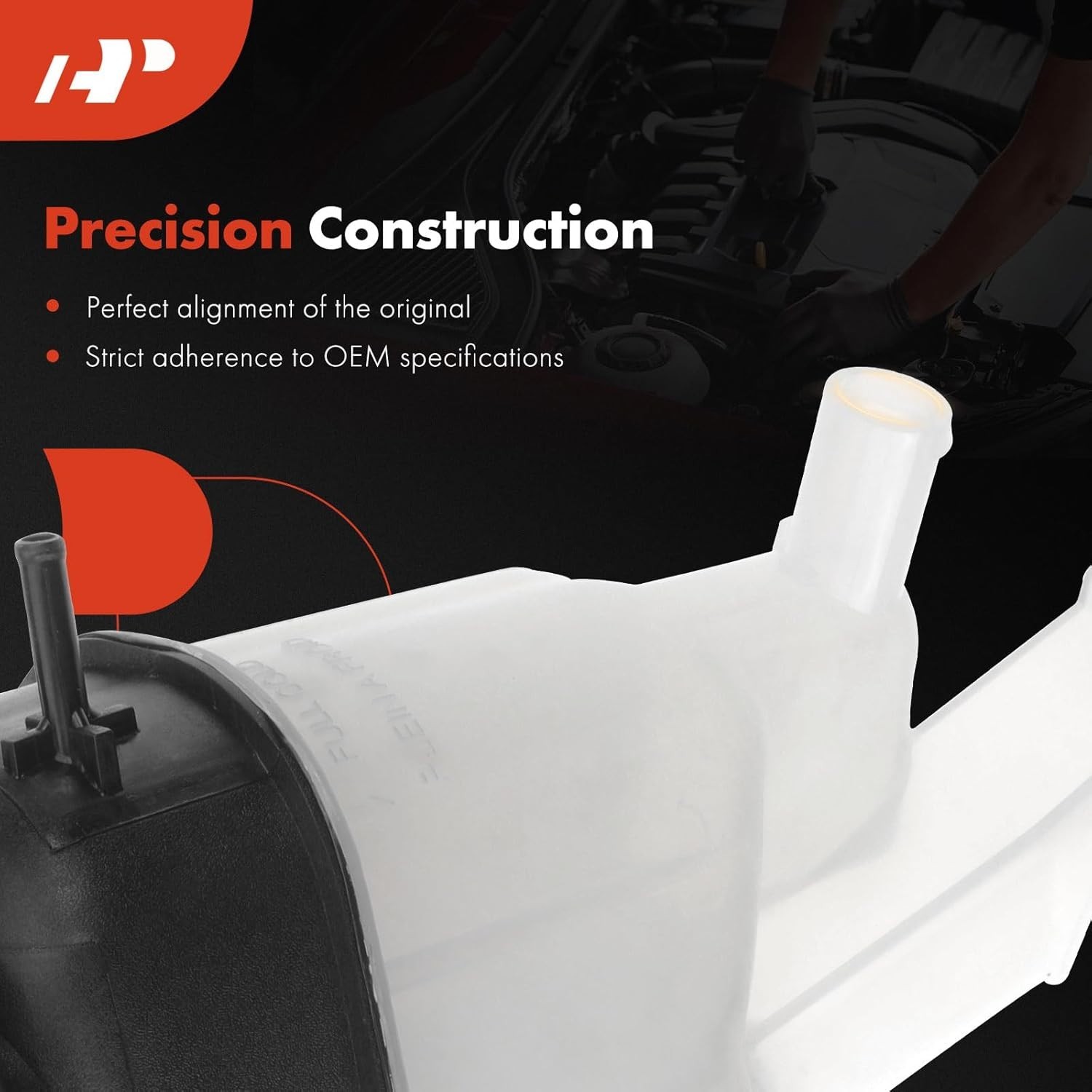 Coolant Expansion Reservoir Tank with Cap Compatible with Chevrolet Silverado 15