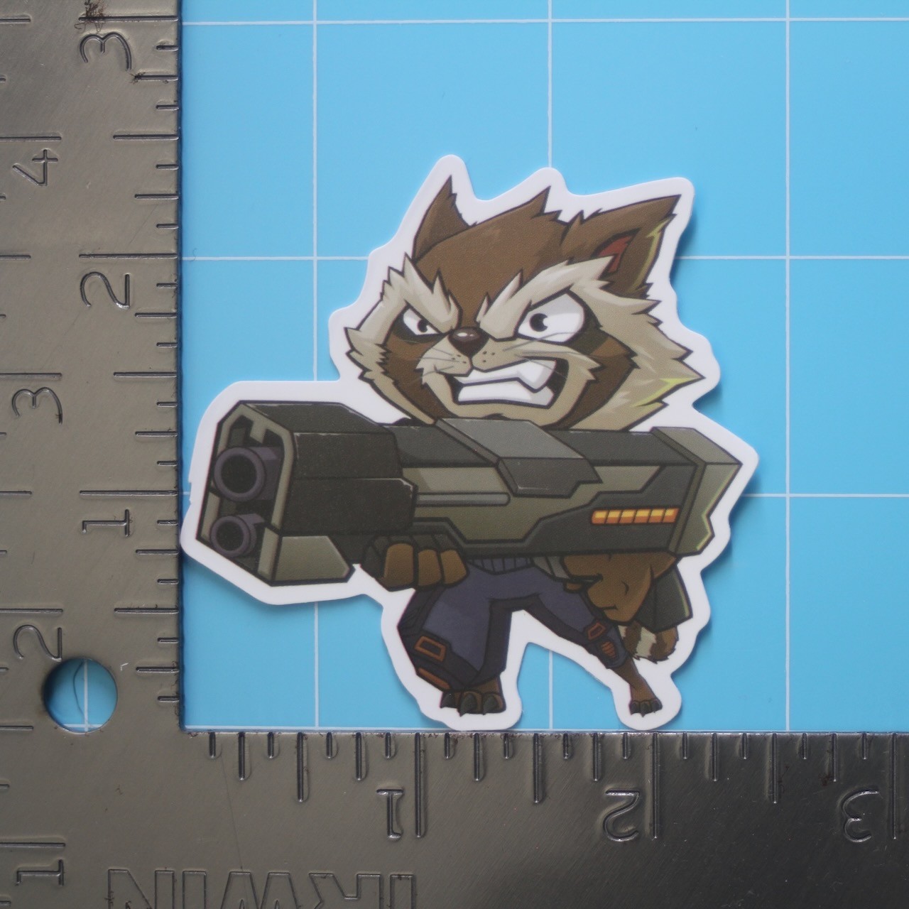 Marvel Universe Sticker (ROCKET RACOON) MCU Superheroes, Gloss PVC Decal