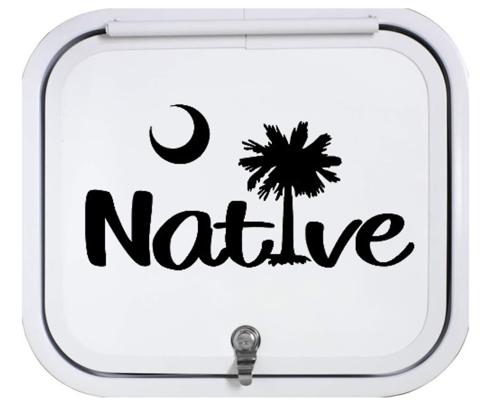 South Carolina Native Palmetto Tree Decal Sticker SUV Van Car Vacation Beach