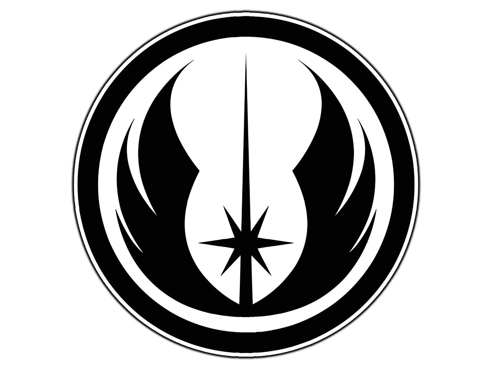 Jedi Logo #1 Sticker Waterproof Vinyl Decal Die-Cut Laptop Car