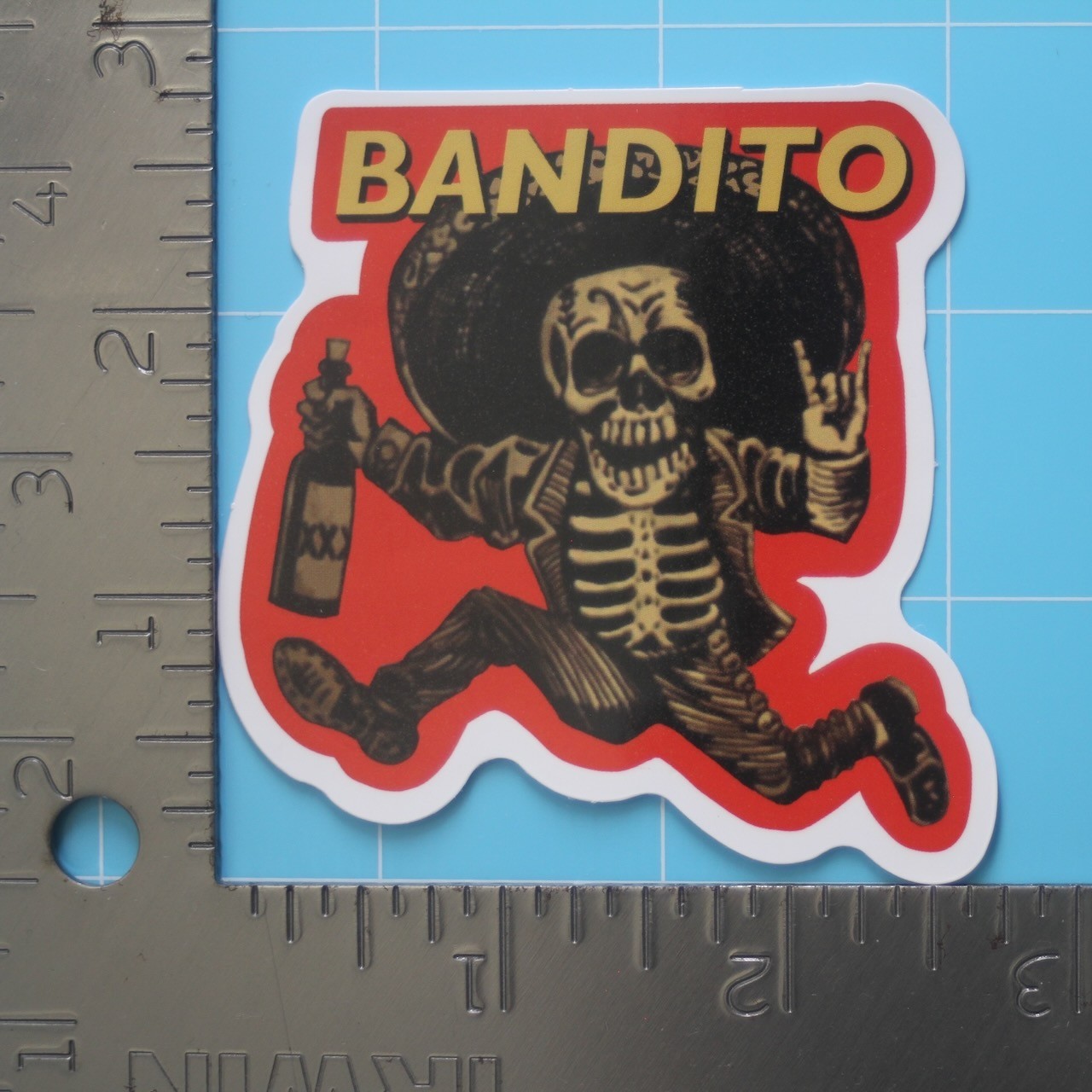 Mexican Humor Sticker (BANDITO) Mexico Chicano Funny, Gloss PVC Decal