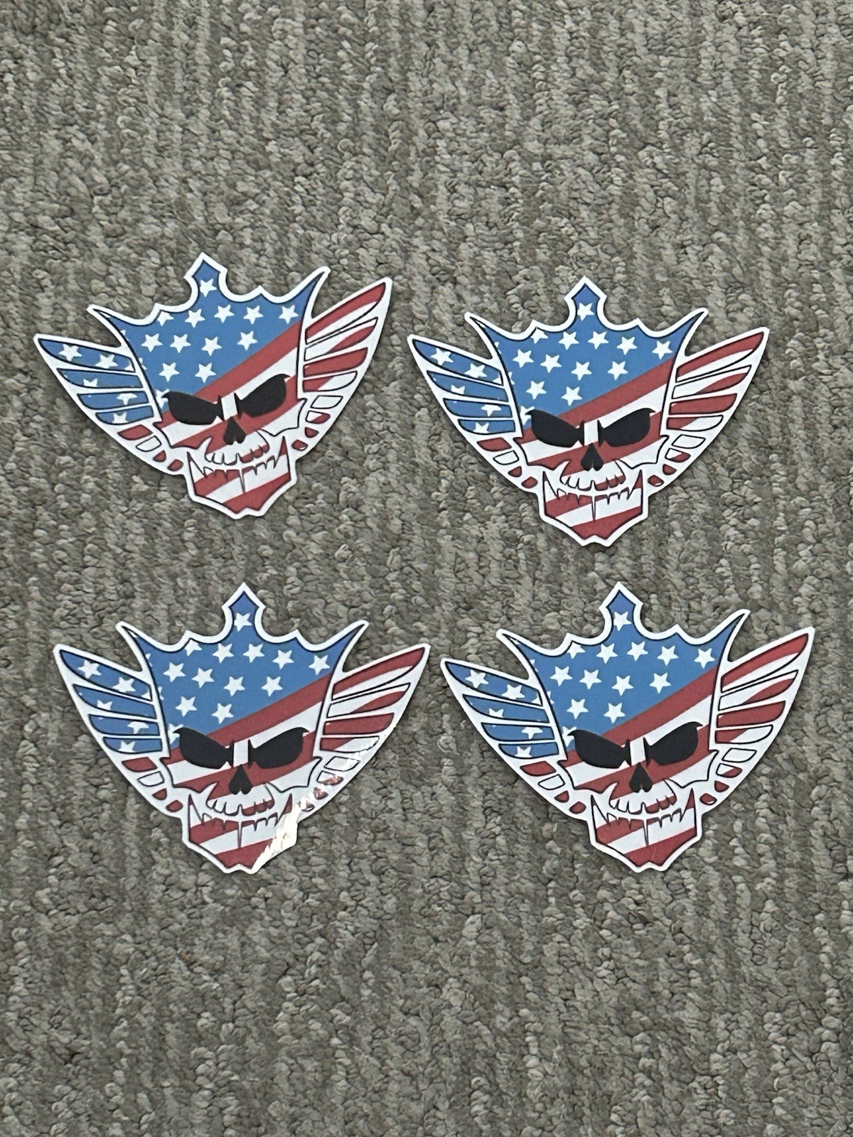 Cody Rhodes American Nightmare Stickers Set Of 4 2×3 in Laminated Scratch Resist