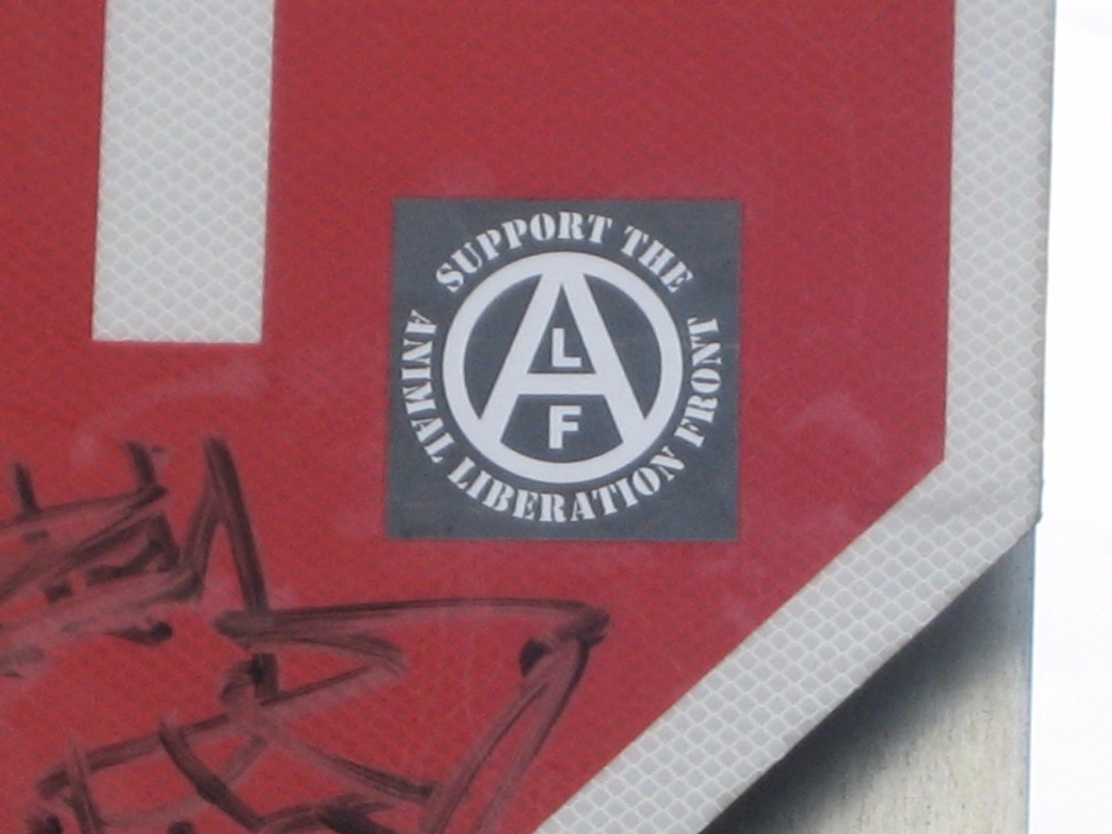 Lot of 10 4×4" Animal Liberation Front ALF Vinyl Wtrprf Sticker Vegan Vegetarian