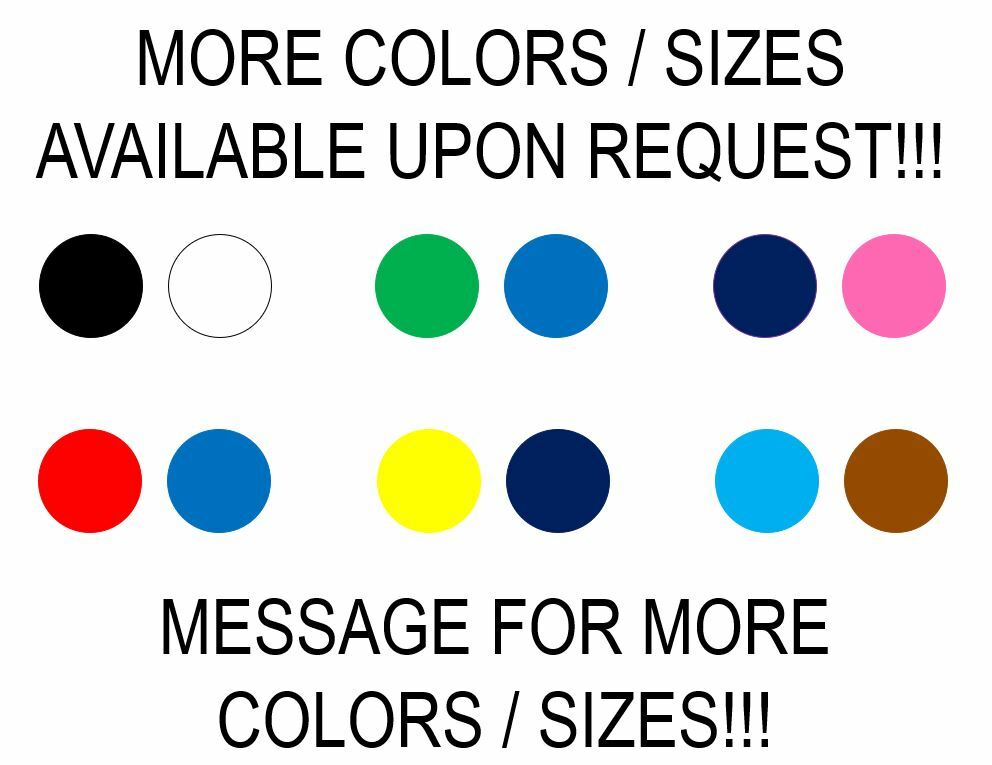 Polka Dot Stickers Vinyl Decal PICK SIZE COLOR Scrapbooking Window Wall Bumper
