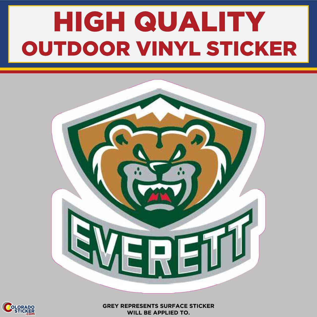 Everett Silvertips, High Quality Vinyl Stickers