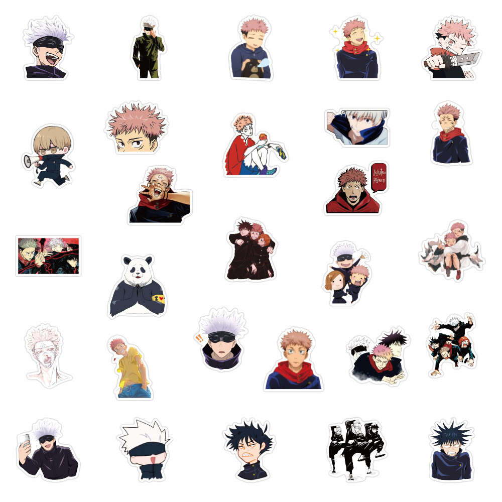 100Pcs Jujutsu Kaisen Anime Sticker for Teens Girls Bottles Waterproof