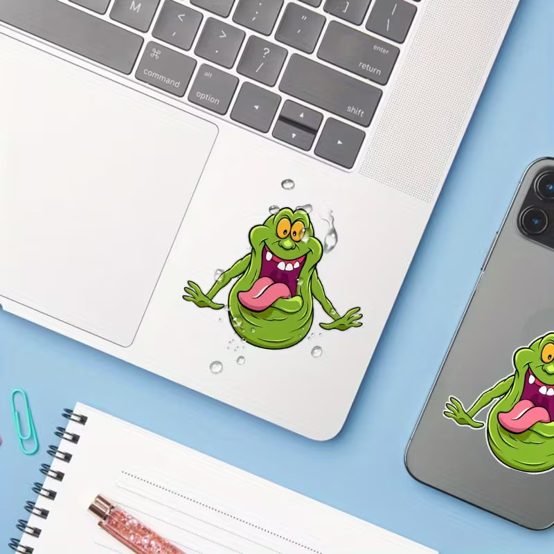 Ghostbusters Slime Vinyl Decals Green Ghostbuster Slime Sticky Labels Waterproof