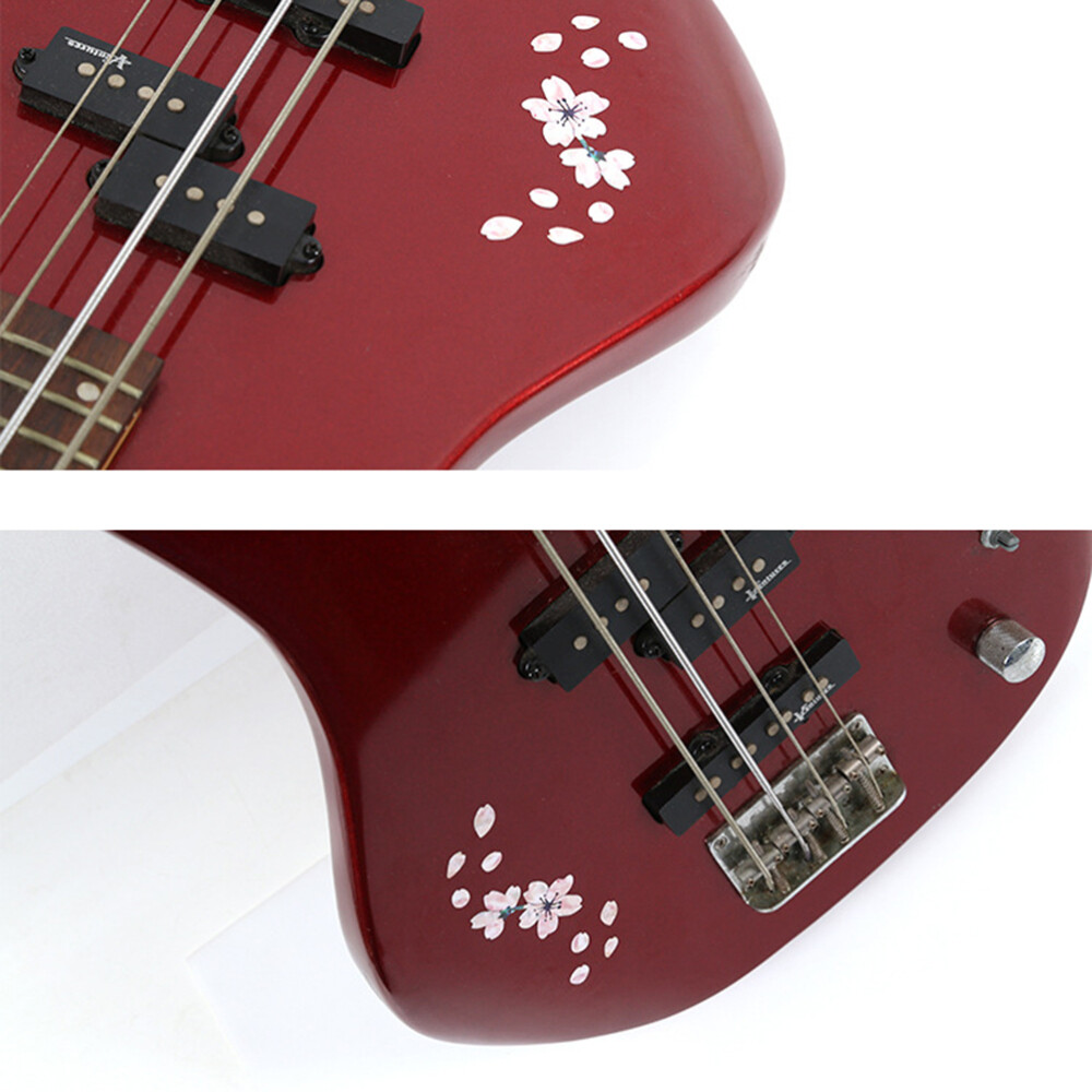 2 Pcs Floral Guitar Sticker Guitar Inlay Stickers Acoustic Guitar Decals