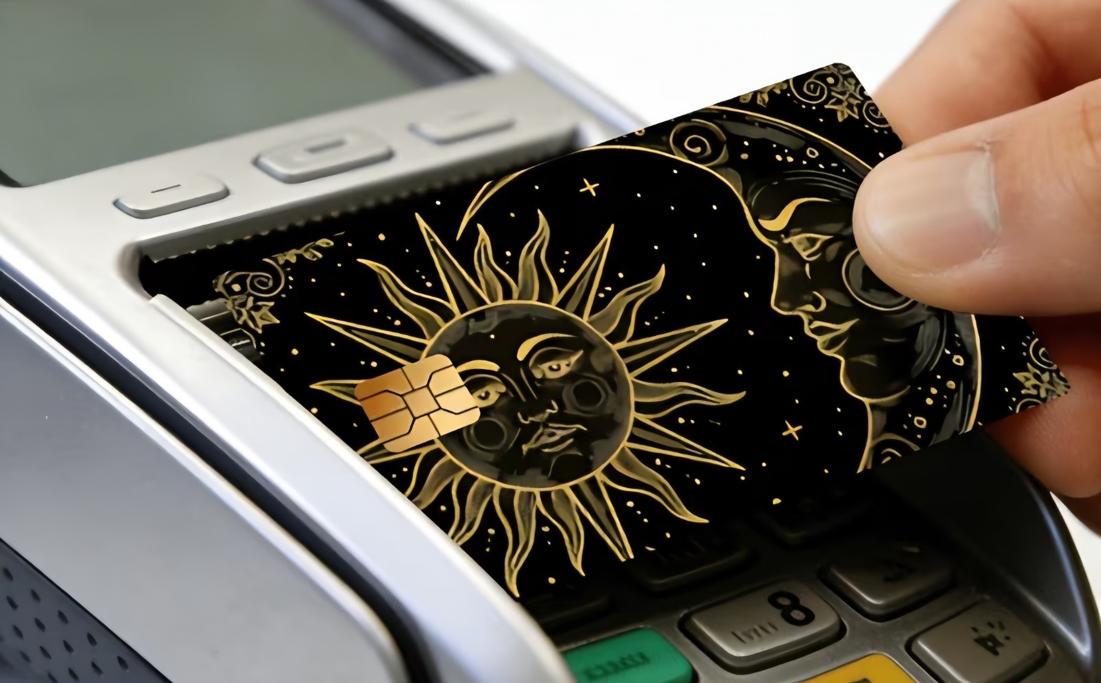 Sun Moon Yin Yang Design Debit Credit Bank Card Skin Sticker NEW