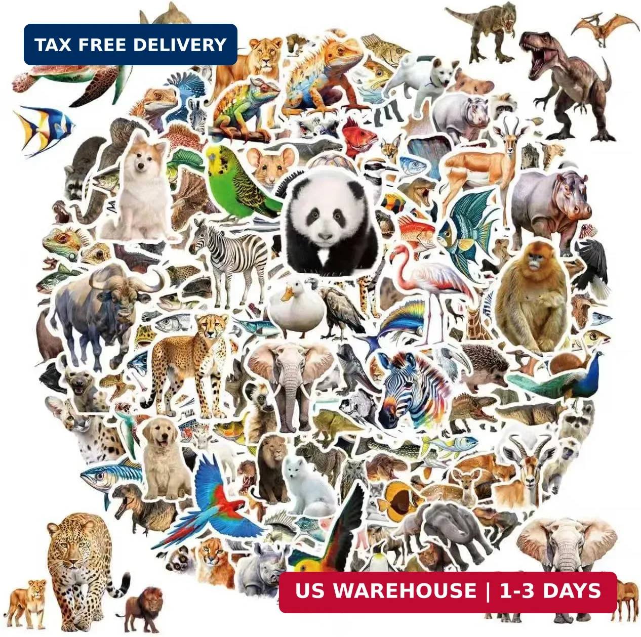 200 Pcs Cute Animal Stickers Bulk for Kids,Girls,Boys,Teens Adults.Waterproof Vi