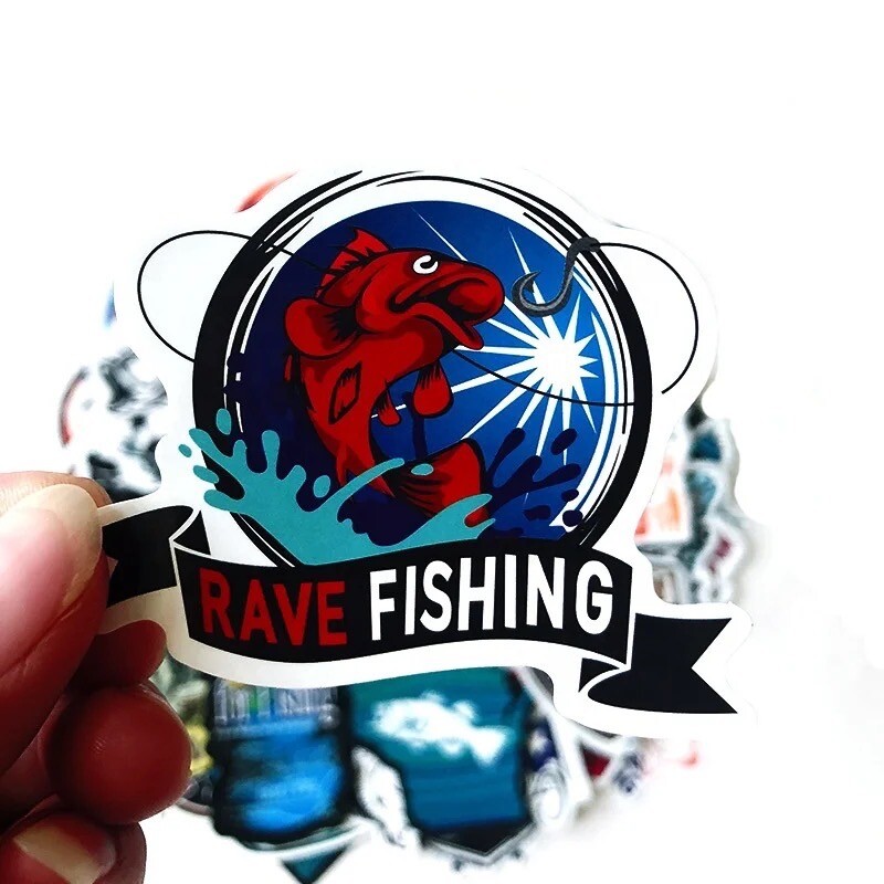 20 Random Fishing Sport Stickers Recreation Boat Decals Hydro Yeti Free Shipping