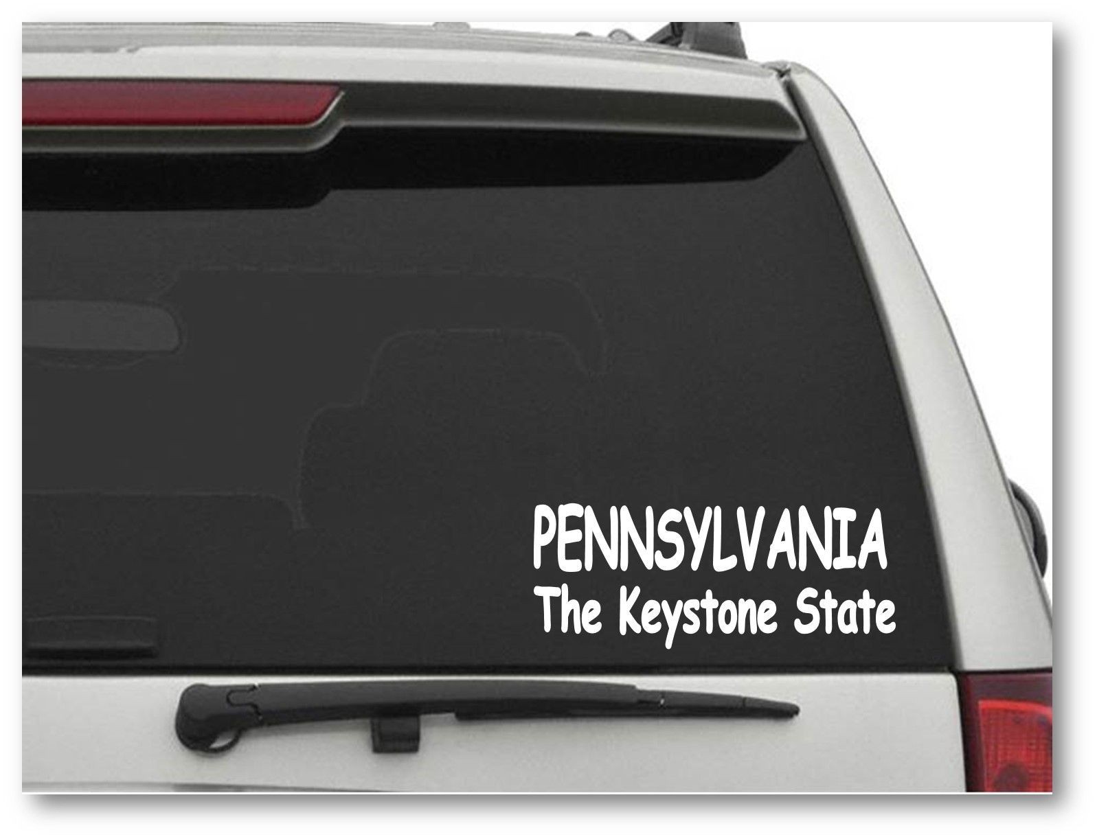 PENNSYLVANIA THE KEYSTONE STATE Decal Sticker CW7173