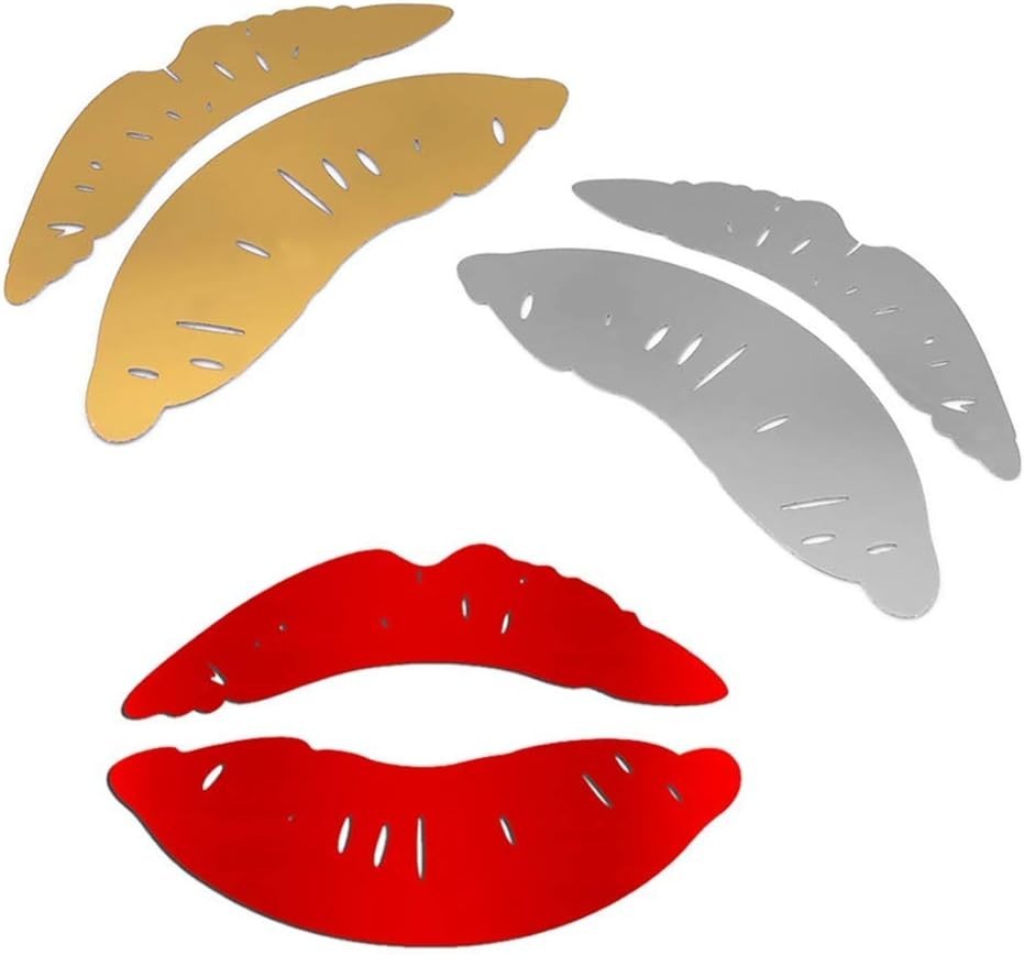 Minimalist Acrylic Kiss Shape Wall Stickers – Transform Your Space Effortlessly