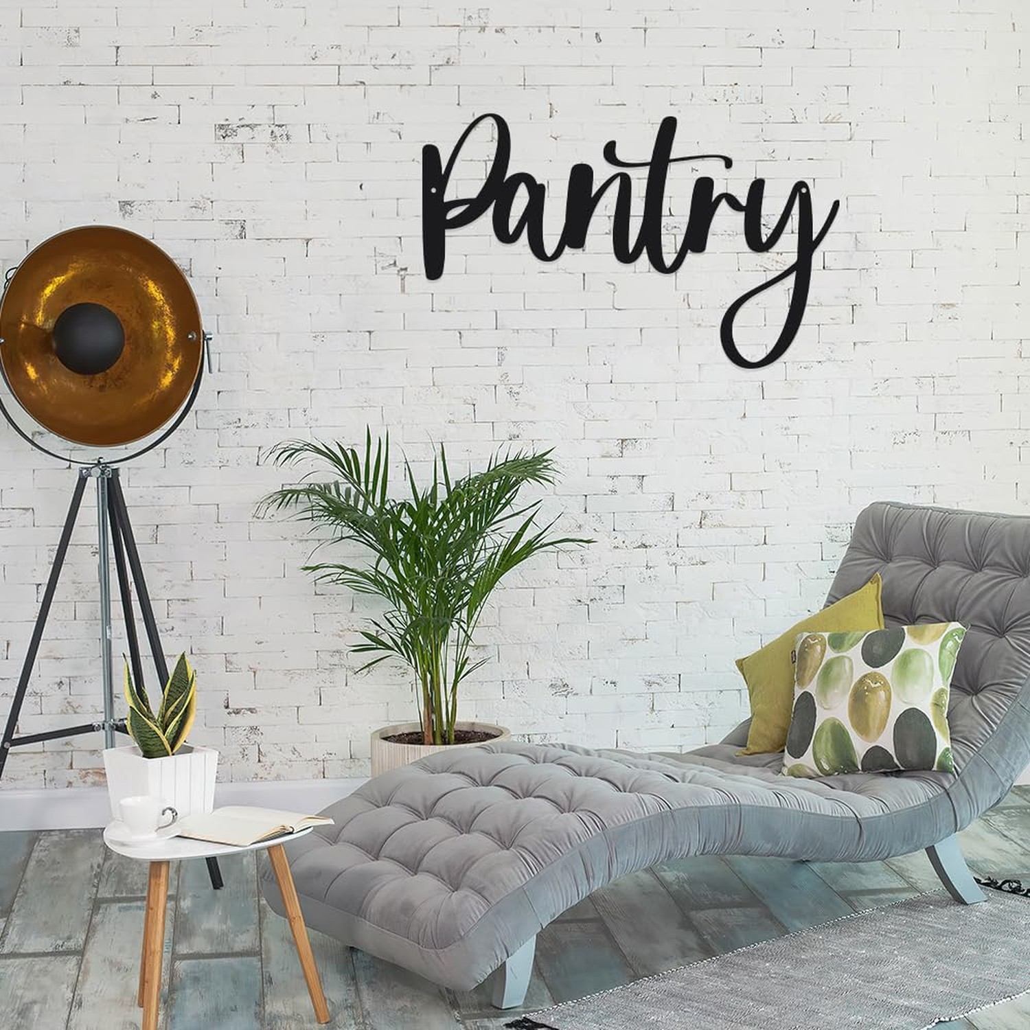 Pantry Black Metal Iron Wall Decoration Home Decor Signs for Hallway Living R…