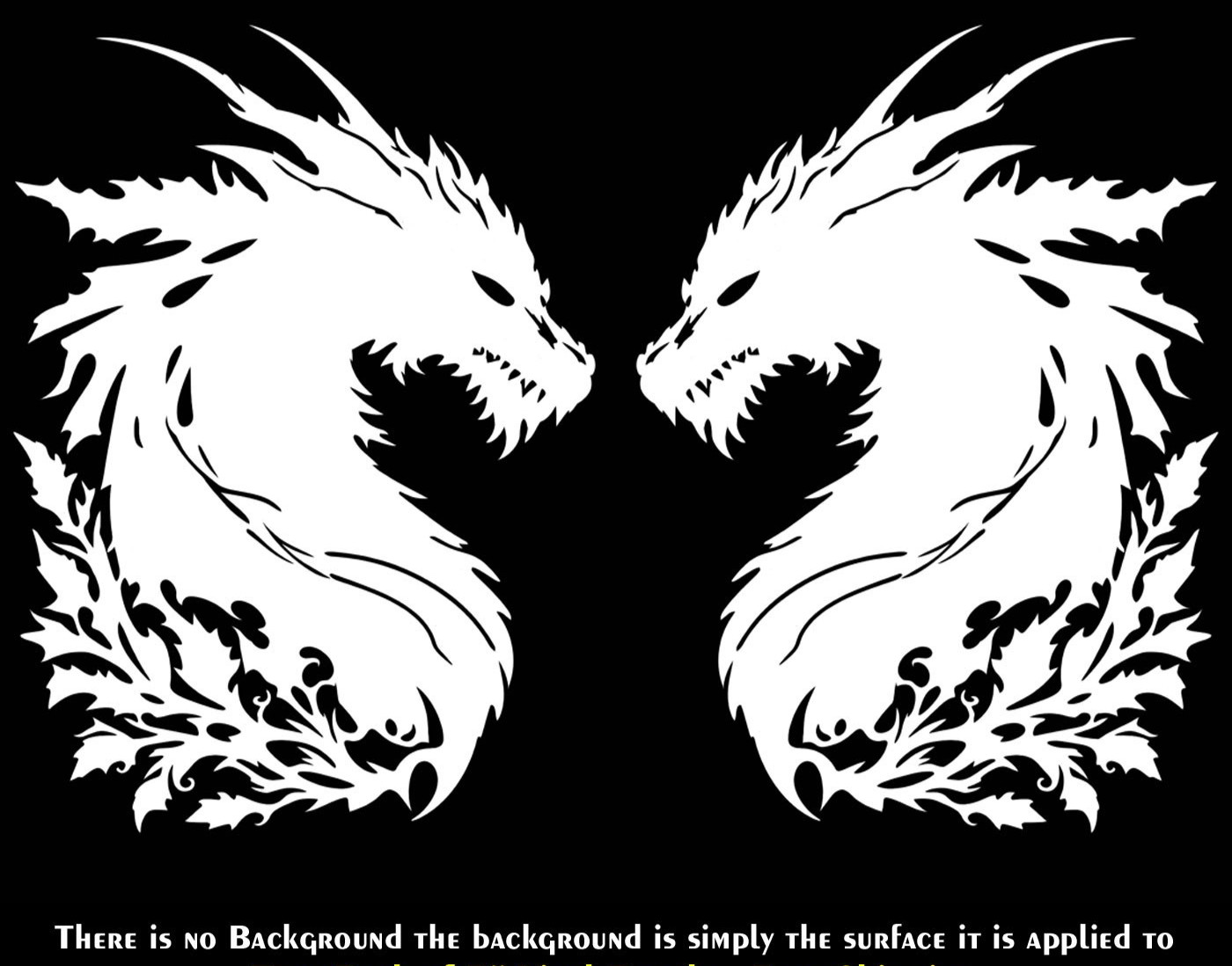 Dragon Medieval Fantasy 5" Pair Mirrored Vinyl Decal Car Truck Window Door Bumpe