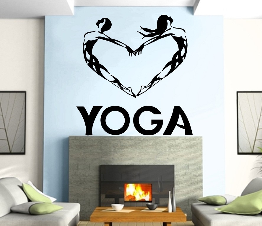 Wall Stickers Vinyl Decal Yoga Health Women Girl Graceful (ig236)