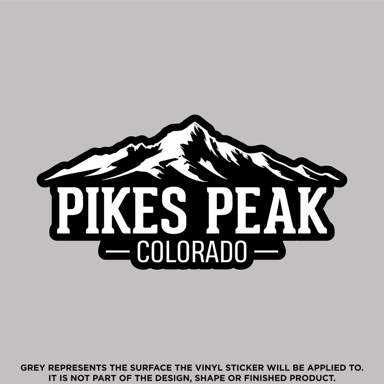 Pikes Peak Colorado, Outdoor Vinyl Sticker Decal