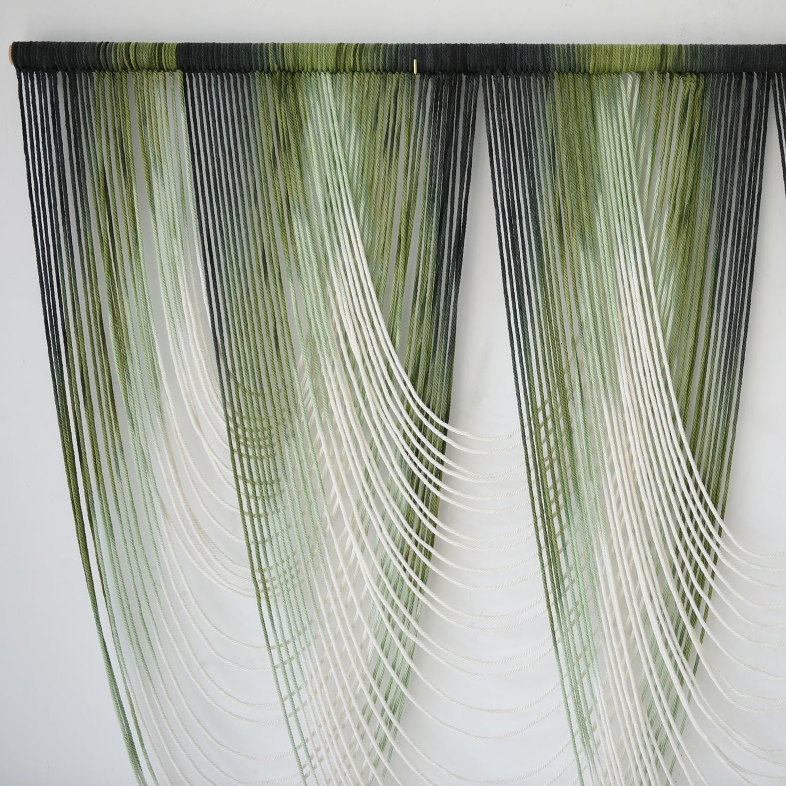 Macrame Wall Hanging Dip-Dyed Large Macrame Wall Decor Yarn Tapestry 57" W x …