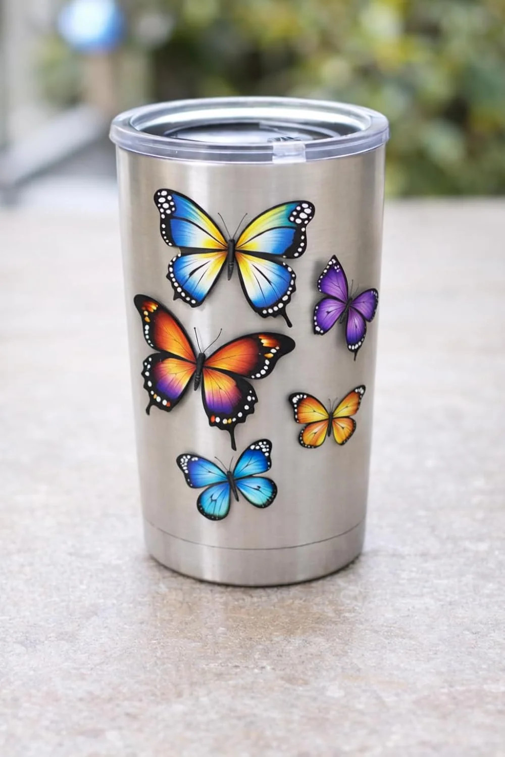 Colorful Butterfly Stickers 10 Pack – Waterproof Vinyl Decals for Laptop, Water
