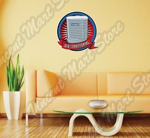 Air Conditioning Unit Mechanic HVAC Gauge Wall Sticker Room Interior Decor 22"