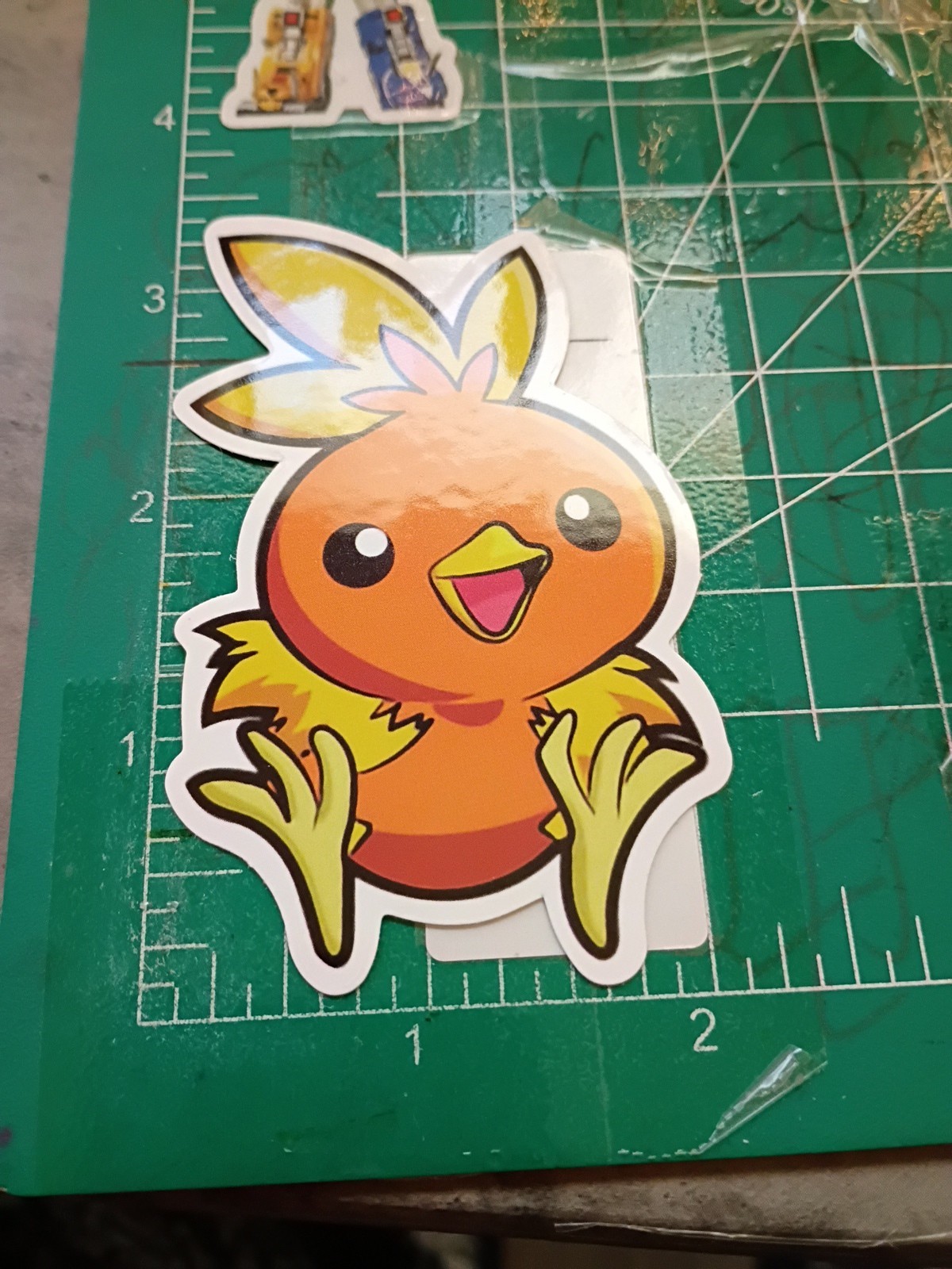 POKEMON STICKER X TORCHIC 3X2 INCHES STICKER X VYNIL DIE CUT STICKER HIGH GLOSS