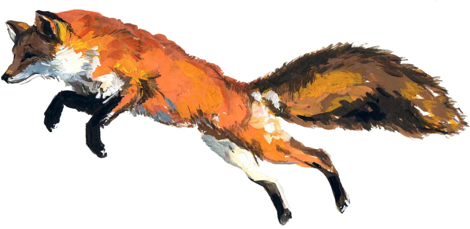 4” Red Fox Sticker Jumping Hunter Animal Wild Outdoors Beautiful Predator