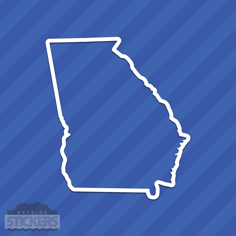 Georgia GA State Outline Vinyl Decal Sticker