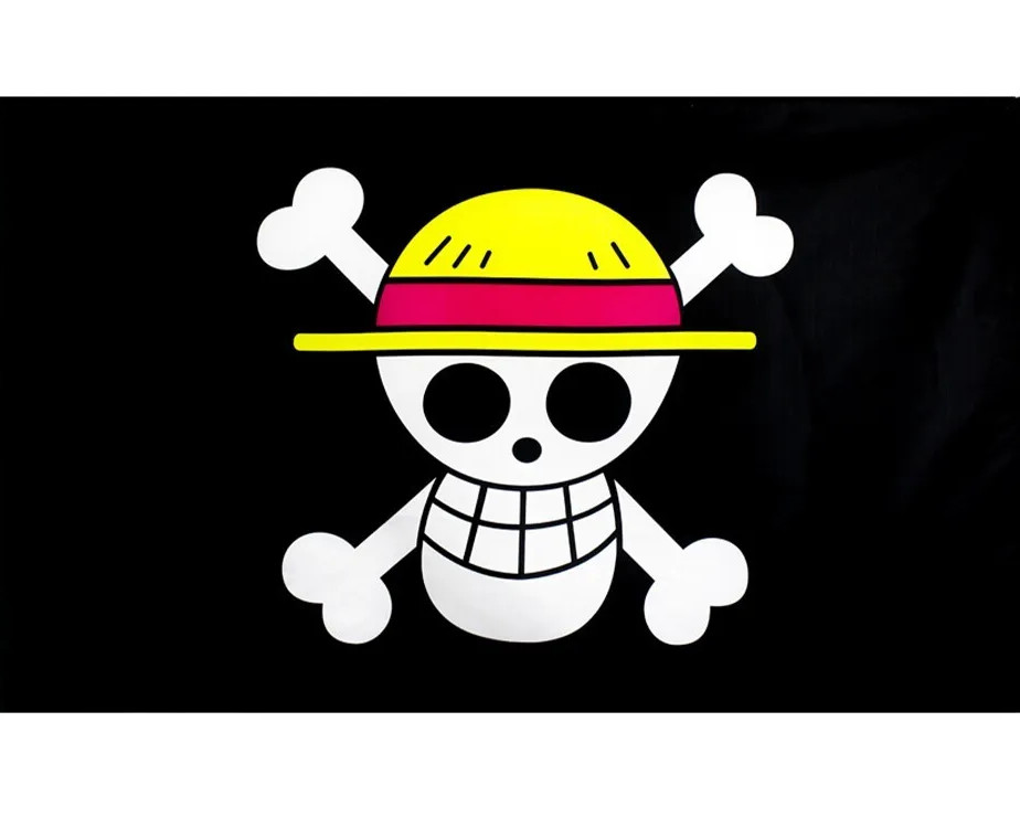 One Piece Anime Sticker Straw Hat Jolly Roger Luffy Vinyl Decal Car Laptop 2-25"