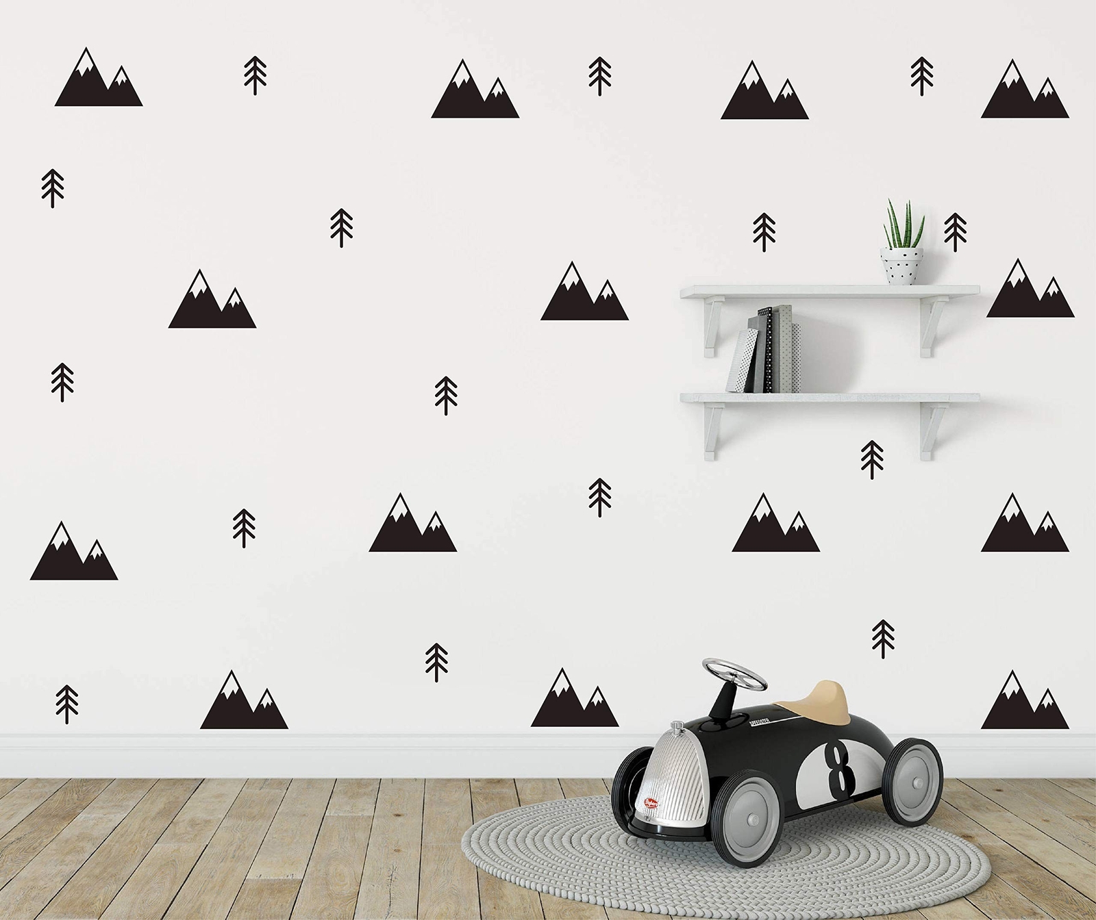 Mountains and Tree Sticker Boys Nursery Decor Vinyl Room Decals Stickers for …