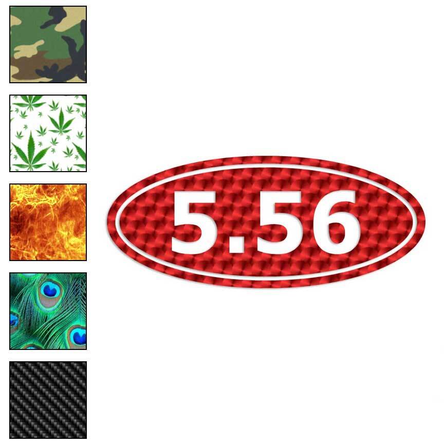 Ammo 5.56, Vinyl Decal Sticker, 40 Patterns & 3 Sizes, #35