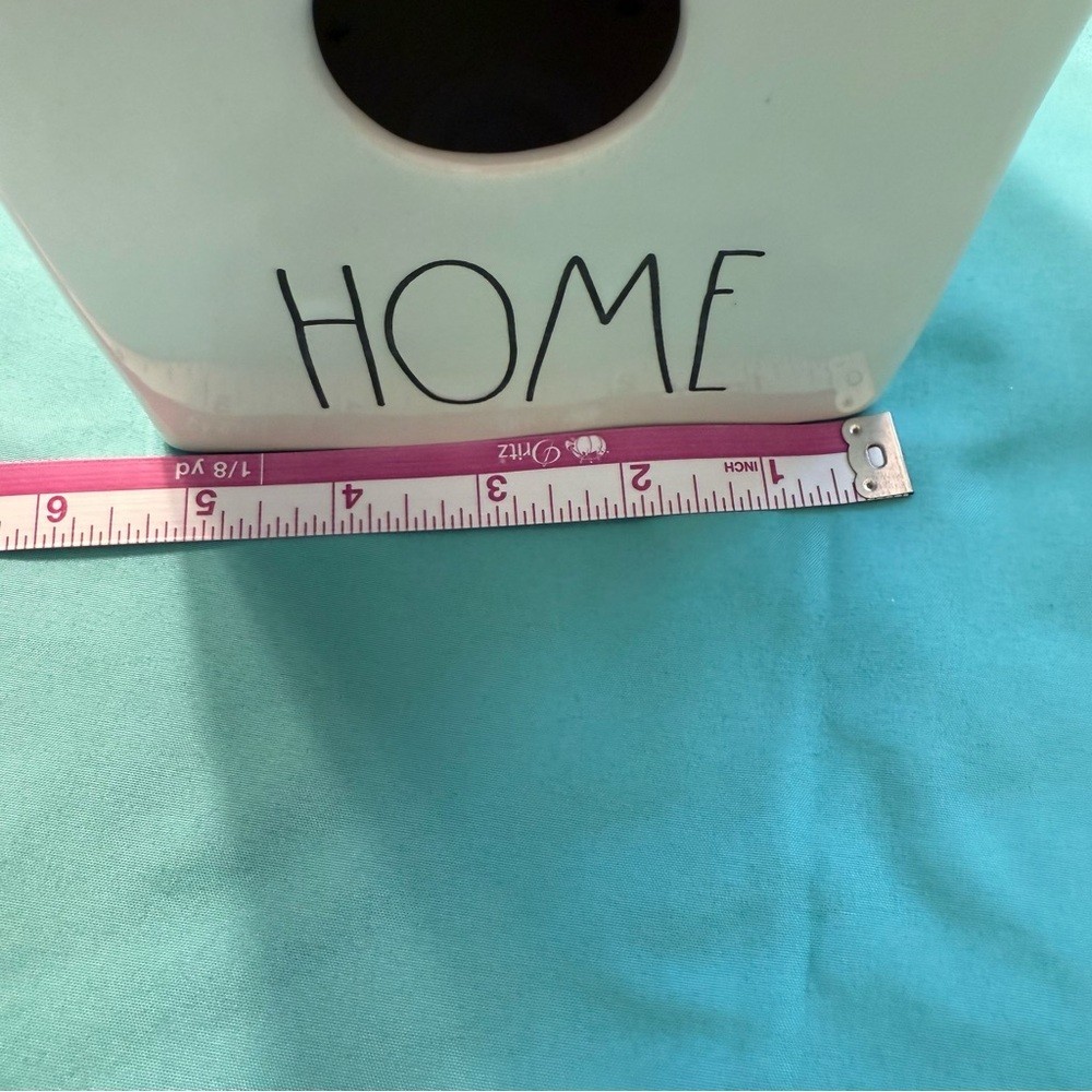 NEW in box Rae Dunn HOME White Ceramic Birdhouse Ribbon patio lawn garden