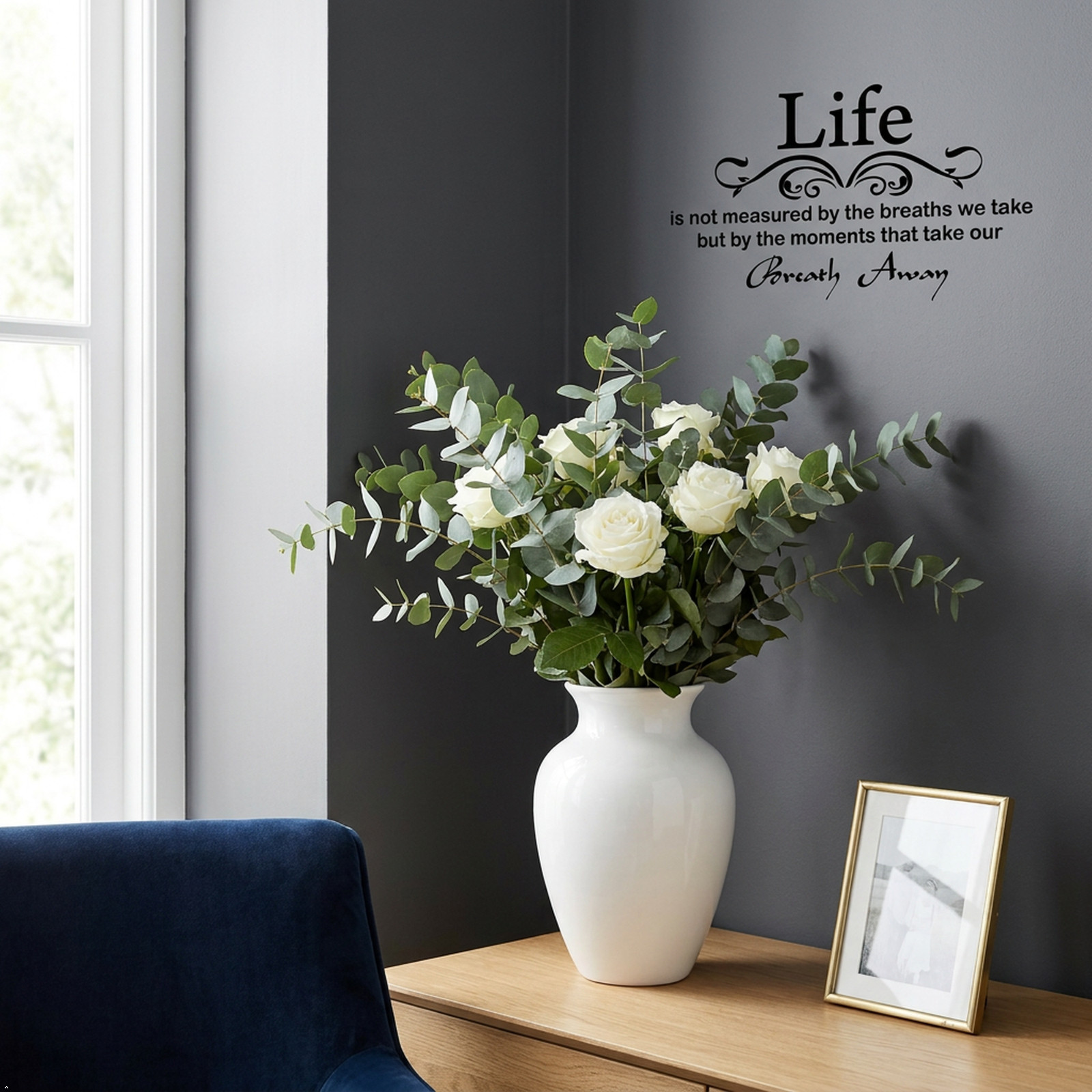 Life is Not Measured Vinyl Wall Lettering Stickers Quotes Sayings Art decal