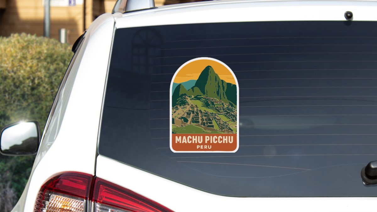 Machu Picchu Peru Sticker Decal Vinyl Die-Cut Symbolic Landmark Design