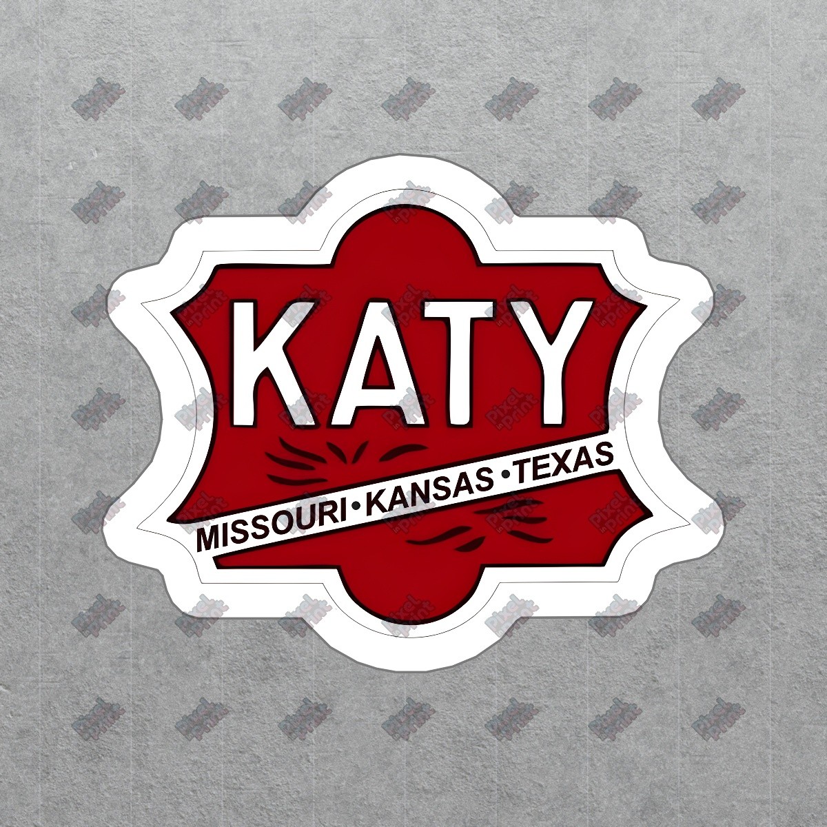 Vintage Katy Railroad Decal Missouri Kansas Texas Vinyl Sticker #636960