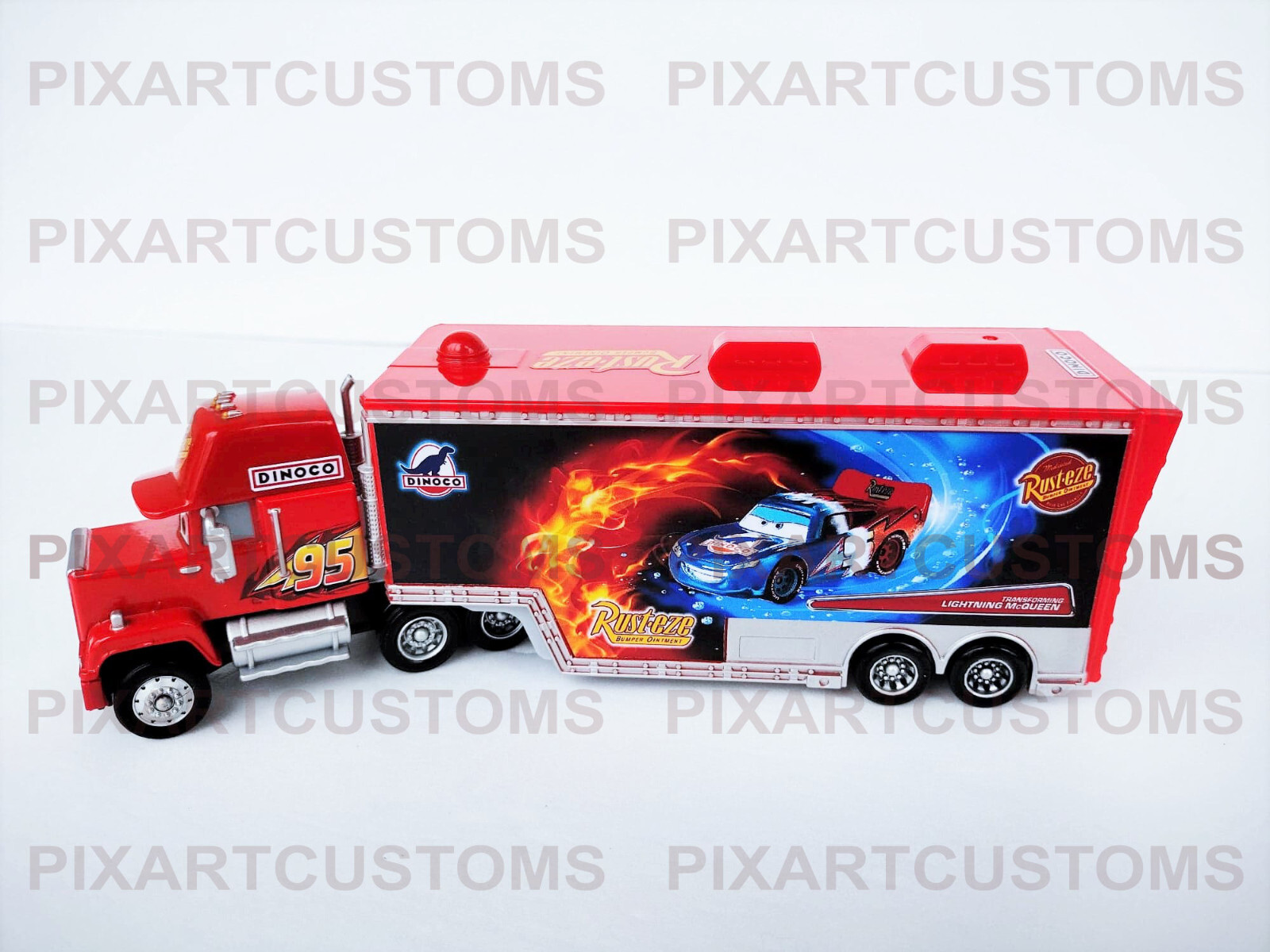 Pixar Cars Mack Hauler Transforming Lightning McQueen Sticker Set Read Descript-