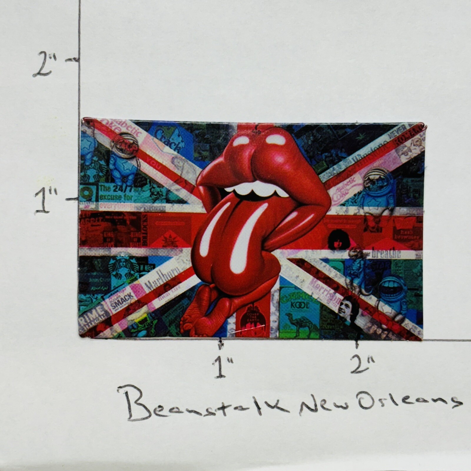 NEW‼ ROLLING STONES Union Jack Rock Band Music Vinyl Sticker Decal •w/ Tracking‼