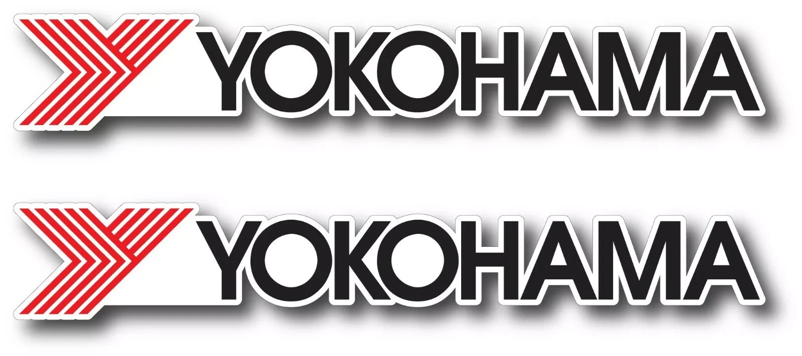 2X YOKOHAMA TIRES RACING JDM DECAL STICKER US MADE TRUCK VEHICLE CAR WINDOW