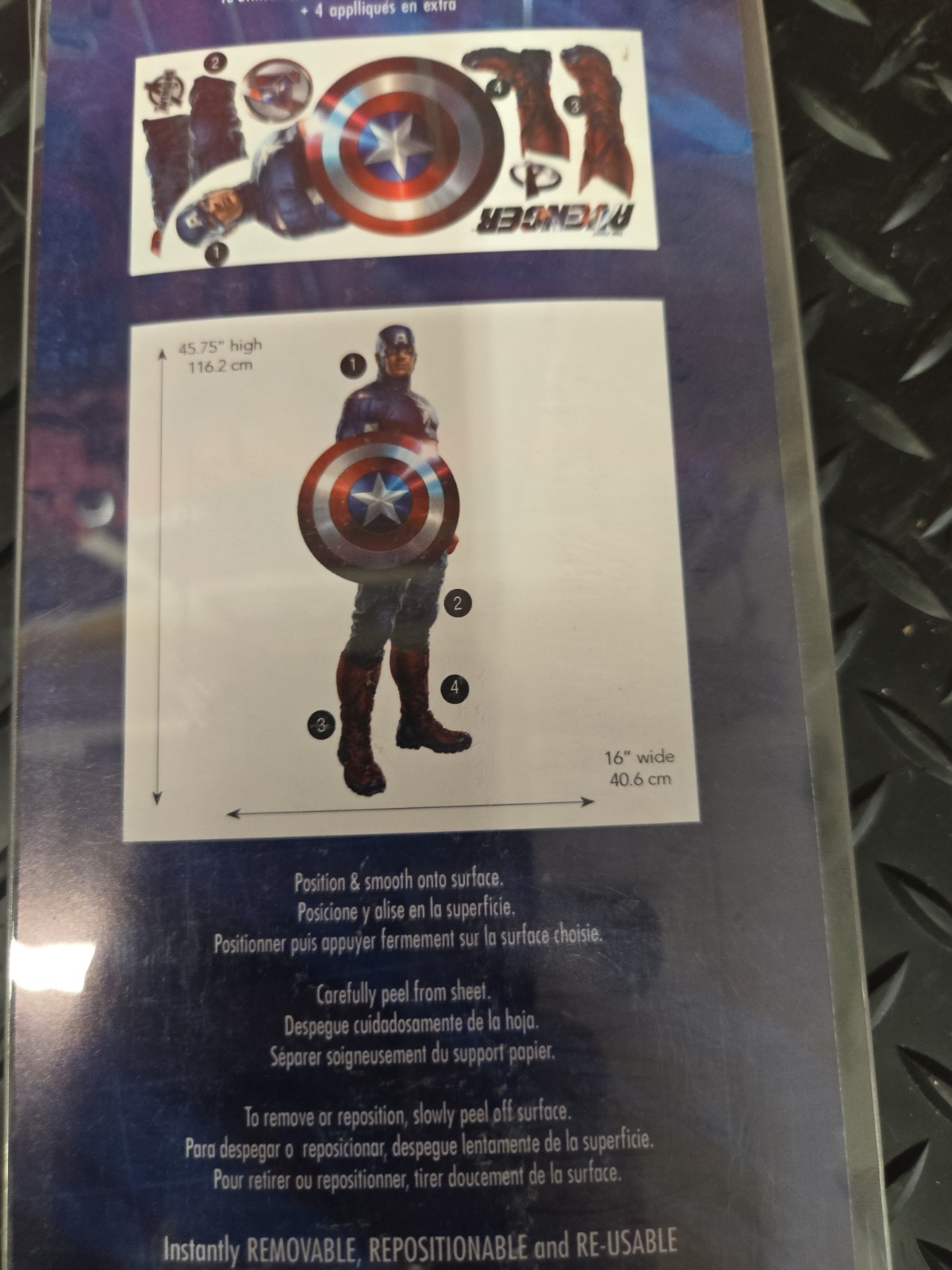 2014 Fathead Marvel Avengers Age of Ultron Captain America #1156