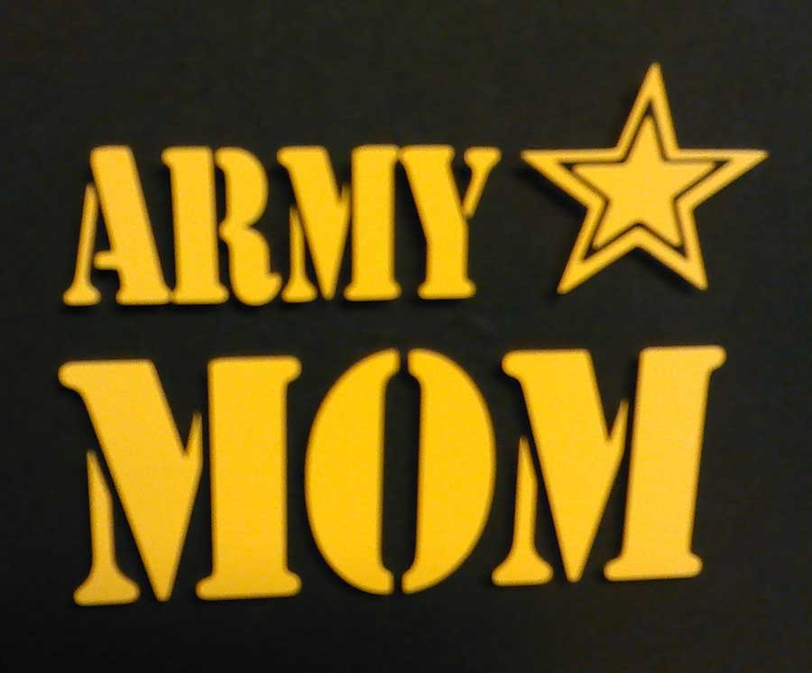 ARMY MOM / MILITARY Vinyl Decal Sticker 5 1/2" Inch