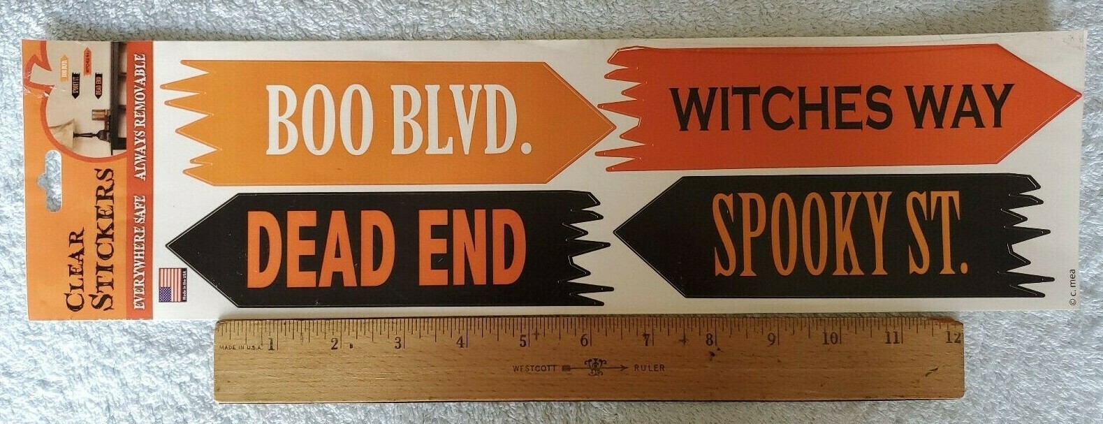 7 Sheets of The Peel People Removable Halloween Stickers