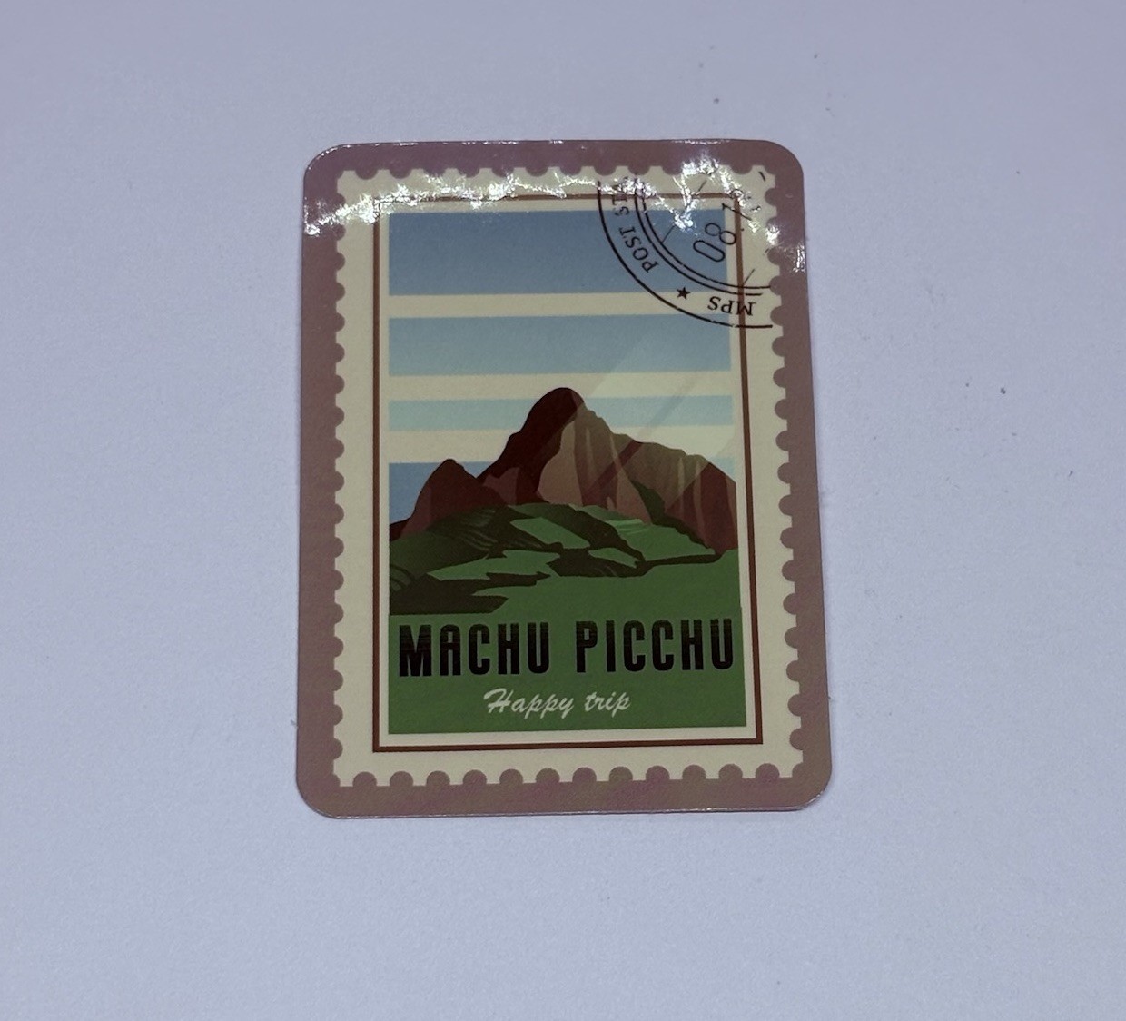 Machu Picchu Postage Stamp Novelty Sticker Vinyl Decal Travel Cool Art Tc9