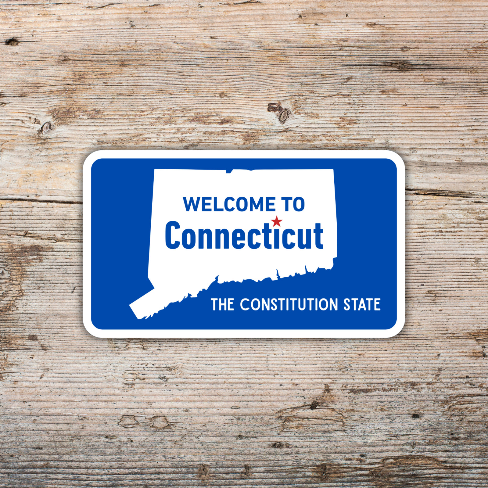 Welcome to Connecticut Sticker Constitution State Vinyl Decal Waterproof Travel