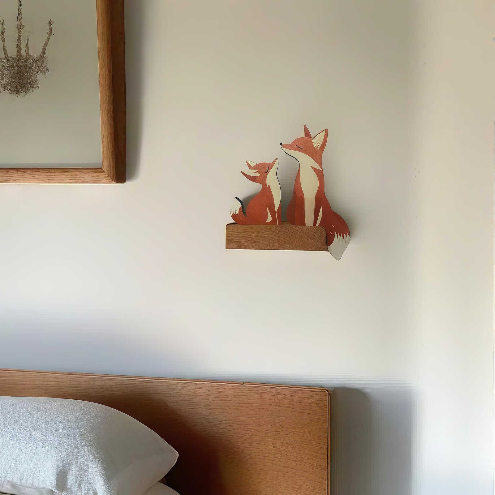 Baby Fox Door Topper Adorable Fox Shape Statue Door Corner Sculpture for Hand…