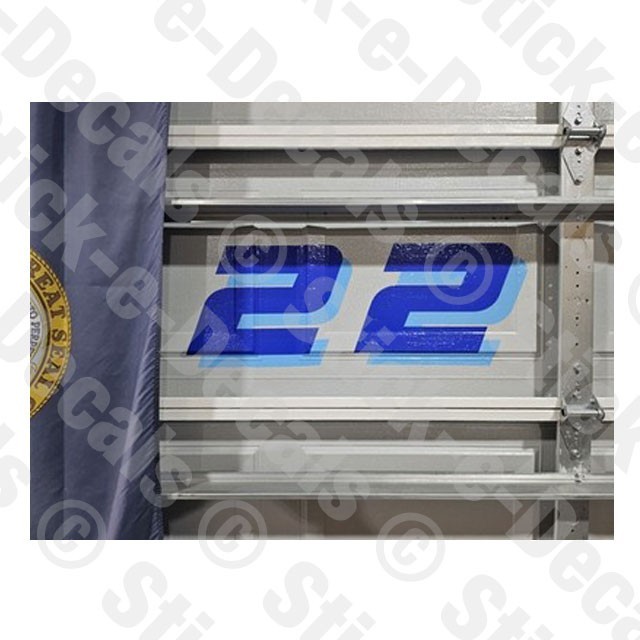 Number TWO 2 Vinyl Die Cut Decal Sticker – RACING NUMBER Custom A4