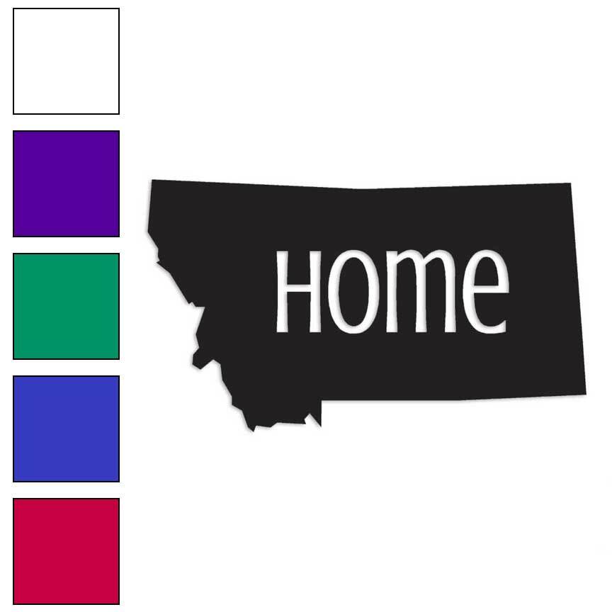 Montana Home State, Vinyl Decal Sticker, Multiple Colors & Sizes #3828
