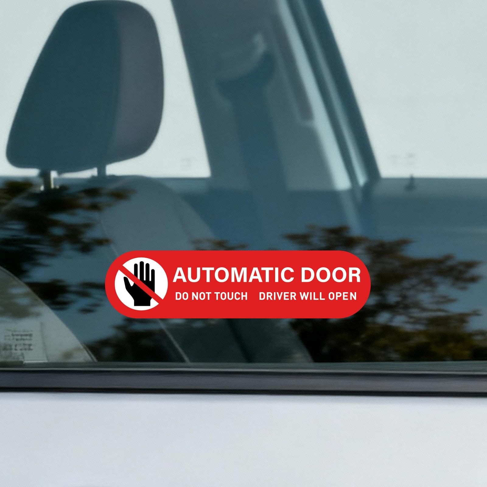 12PCS Automatic Door Car Stickers, Alert Decal for Automatic Sliding Doors,